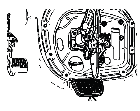 Buick Enclave vacuum brake booster nut locations at dash panel