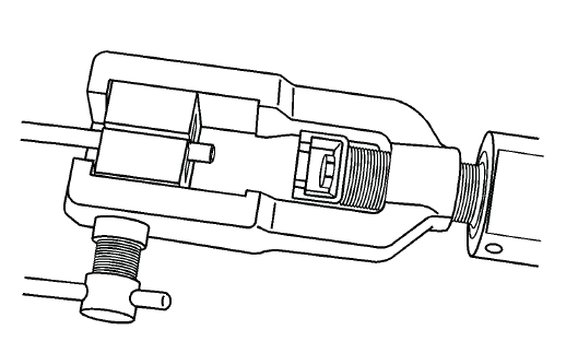 Brake pipe flaring kit die halves installed into die cage for hydraulic line repair