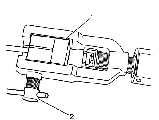 Buick Enclave brake pipe flaring setup with clamping screw and unused die depth guide