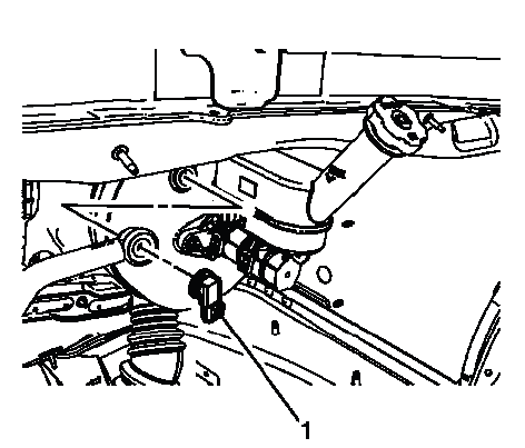 Buick Enclave power brake booster vacuum check valve and hose assembly location