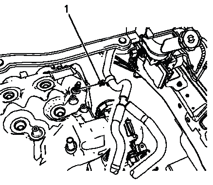 Vacuum hose routing clip attached to intake manifold ball stud during installation
