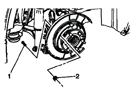 Parking brake front shoe hold down spring cup installation