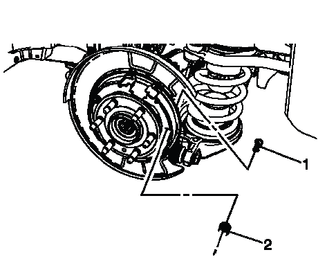 Rear park brake shoe hold down spring pin and cup installation