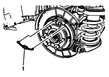 Upper park brake shoe retainer spring installation