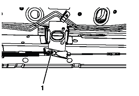 Park brake cable locknut at equalizer for tension release
