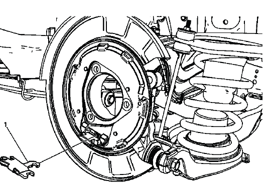 Parking brake actuator mounted at rear brake assembly