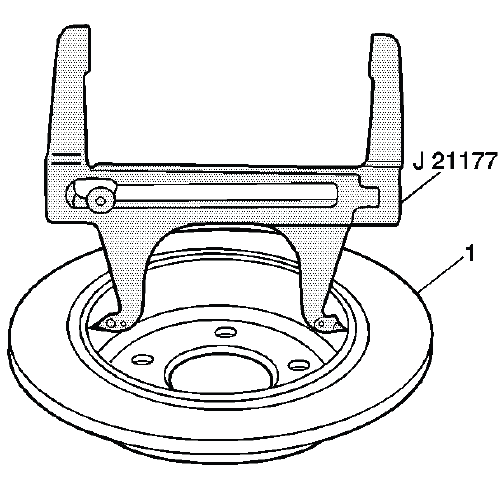 Measuring inside diameter of rear rotor parking brake drum surface