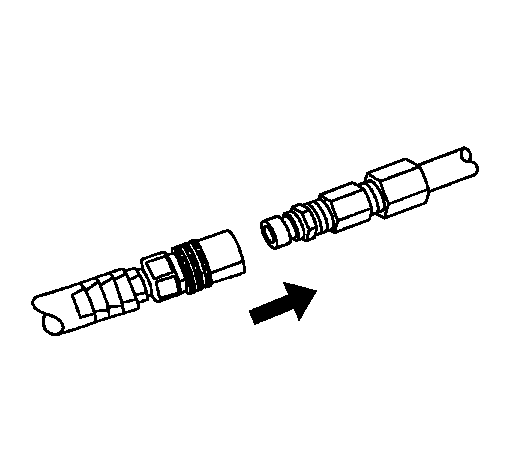 Extraction hose attached to vacuum hose for cooling system draining