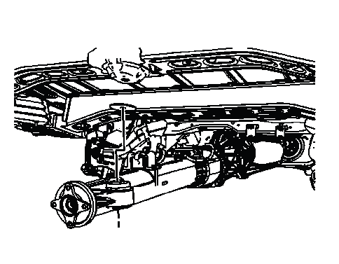 Torque tube raised into installation position