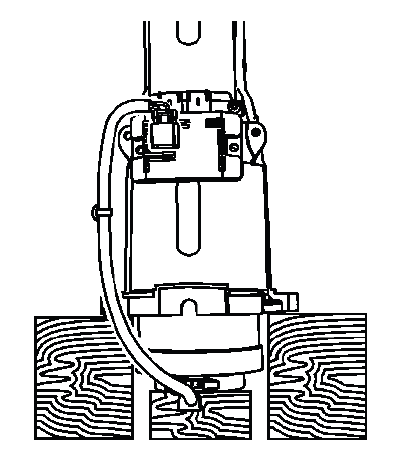 Wood support placed under clutch assembly in torque tube
