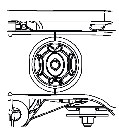 Reference marks on frame and rear differential carrier bushing