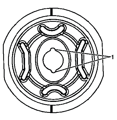 Proper alignment marks on new rear differential carrier bushing