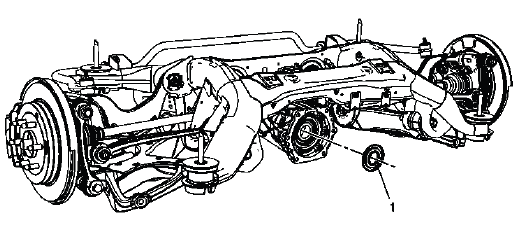 Rear differential pinion oil seal and flange area