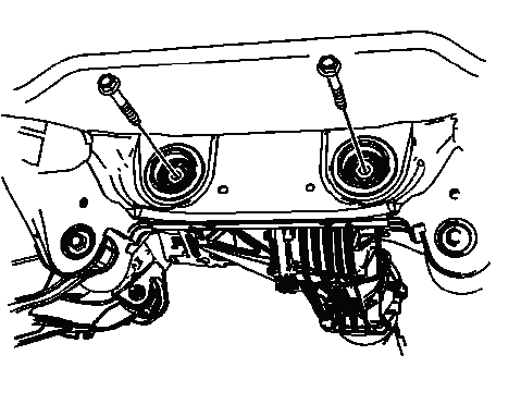 Rear differential drive mounting bolts removal