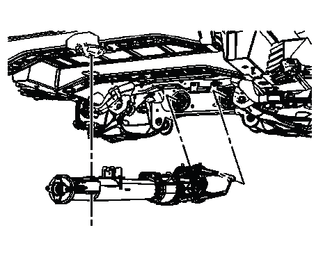 Buick Enclave rear differential assembly removal from vehicle