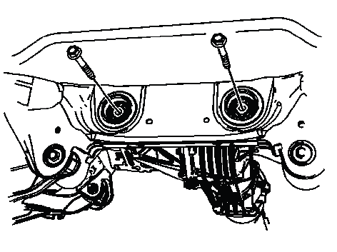 Buick Enclave rear differential drive mounting bolts installation