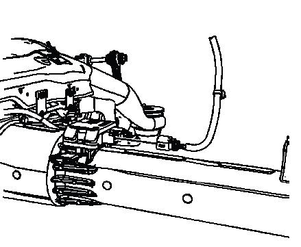 Electronic clutch control module connector connected after differential installation