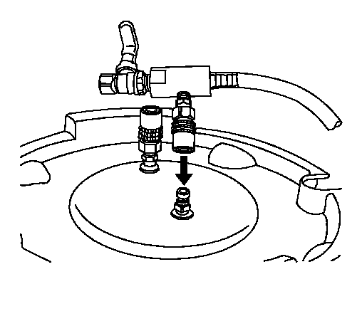 Buick Enclave Vac-N-Fill venturi assembly and vacuum tank connection