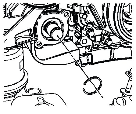 Wheel drive shaft retaining ring installation