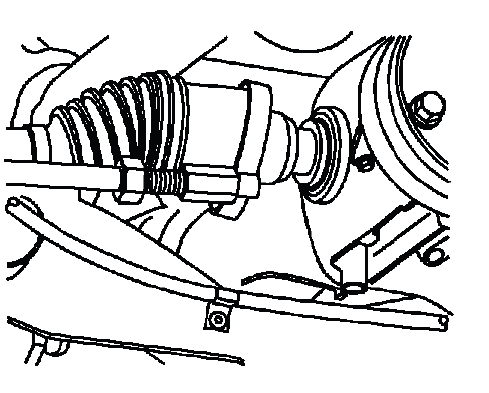 Axle shaft puller positioned on rear wheel drive shaft inner joint housing