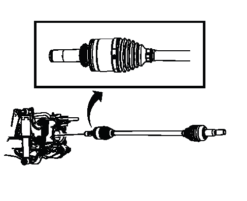 Buick Enclave rear wheel drive shaft removal with slide hammer