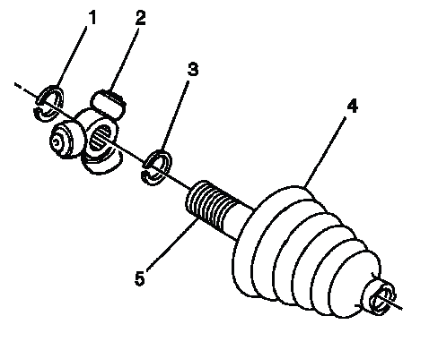 Buick Enclave tripot spider retaining ring installation on front drive shaft