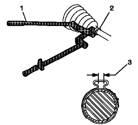 Boot clamp gap measurement with drive axle seal clamp pliers