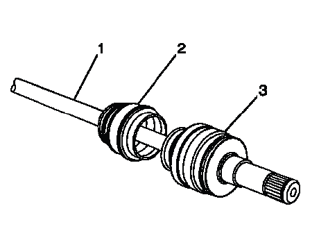 Rear CV joint boot CV joint and wheel drive shaft components