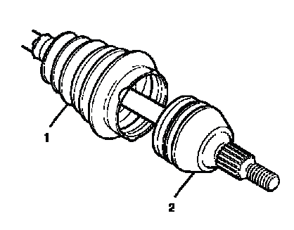 Buick Enclave rear CV joint boot and outer seal installation