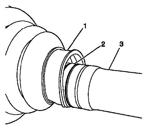 Groove location on wheel drive shaft for CV boot positioning