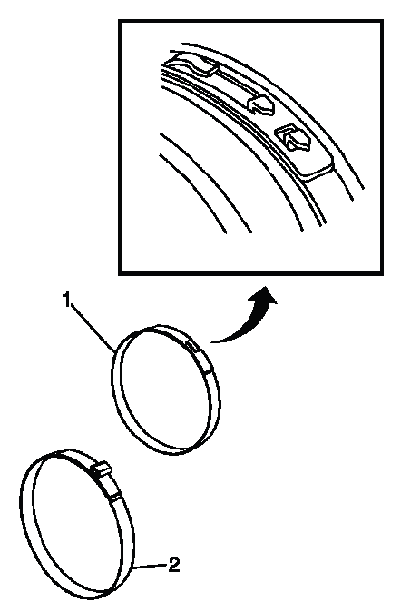Ear type and earless type CV boot clamp identification