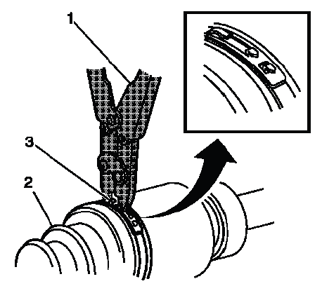 Closing and latching the large CV boot retaining clamp