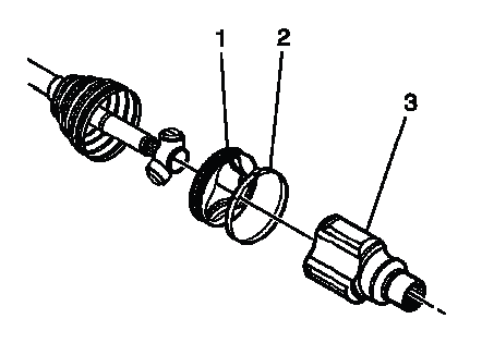 Buick Enclave wheel drive shaft inner tripod joint inspection areas