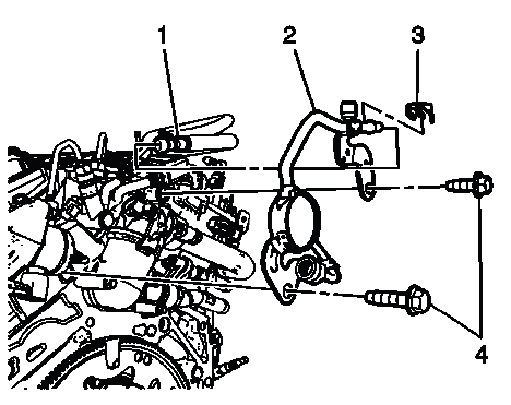 Remote power steering fluid reservoir bracket and mounting bolts identification