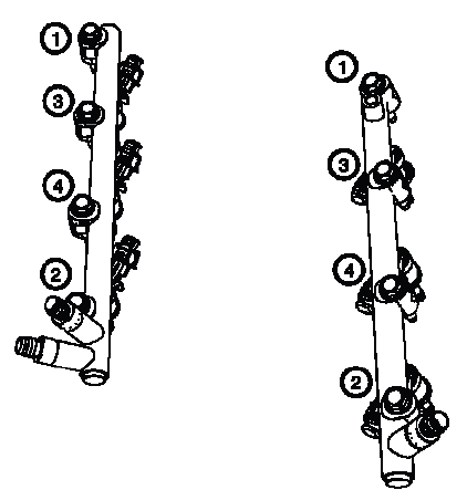 Power steering pump mounting bolts and pump position