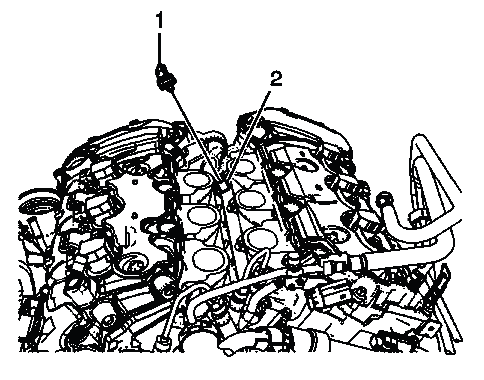 Buick Enclave power steering pump installed with mounting bolts
