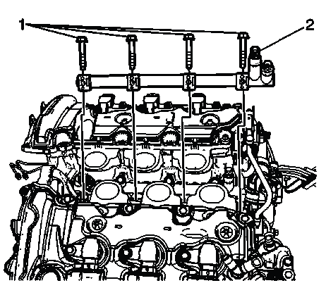 Power steering fluid reservoir outlet hose installed on pump