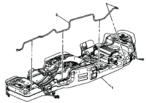 Buick Enclave power steering fluid reservoir outlet hose and clamp connection
