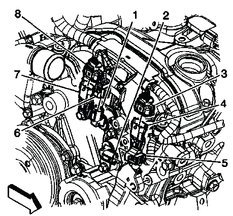Buick Enclave front frame rear mounting bolts location