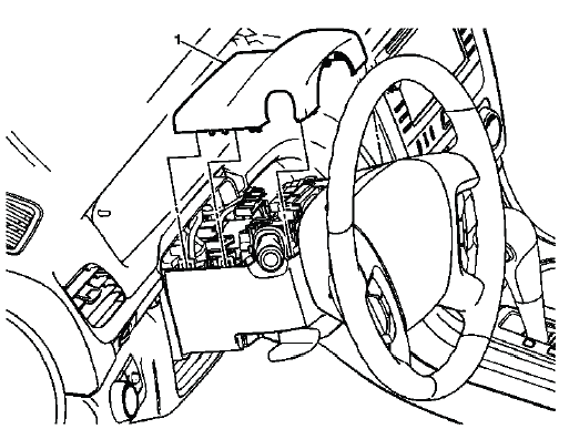 Steering column upper trim cover identification
