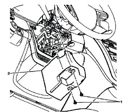 Steering column lower trim cover identification