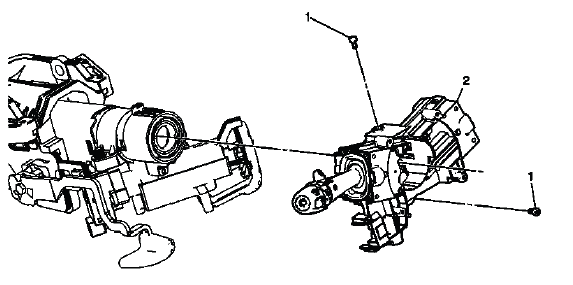 Buick Enclave turn signal switch bracket location