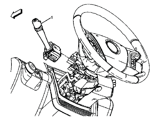 Turn signal multifunction switch identification on steering column