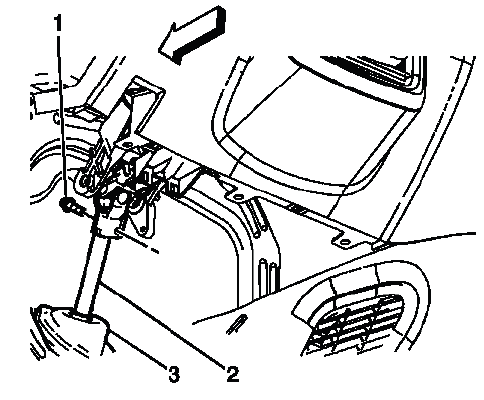 Buick Enclave intermediate steering shaft connection to steering column shaft