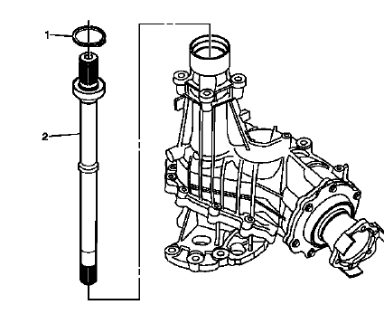 Getrag 790 intermediate drive shaft location in the transfer case