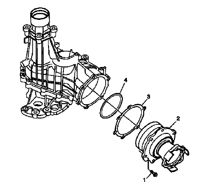 Buick Enclave rear output shaft housing location on Getrag 790 transfer case