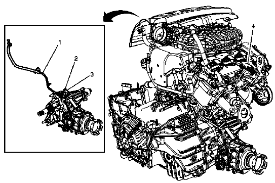 Buick Enclave Getrag 790 transfer case vent hose routing