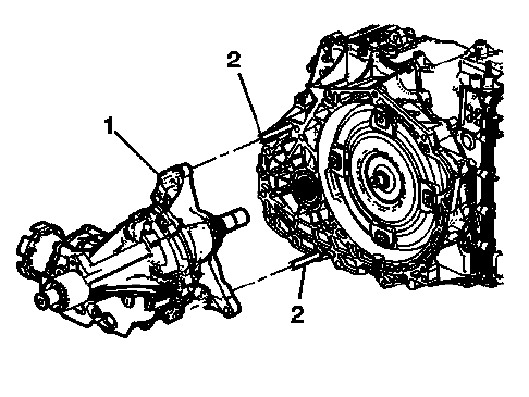 Buick Enclave Getrag 790 transfer case aligned to transmission during installation
