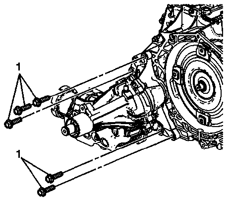 Transfer case to transmission bolts tightened during Getrag 790 installation