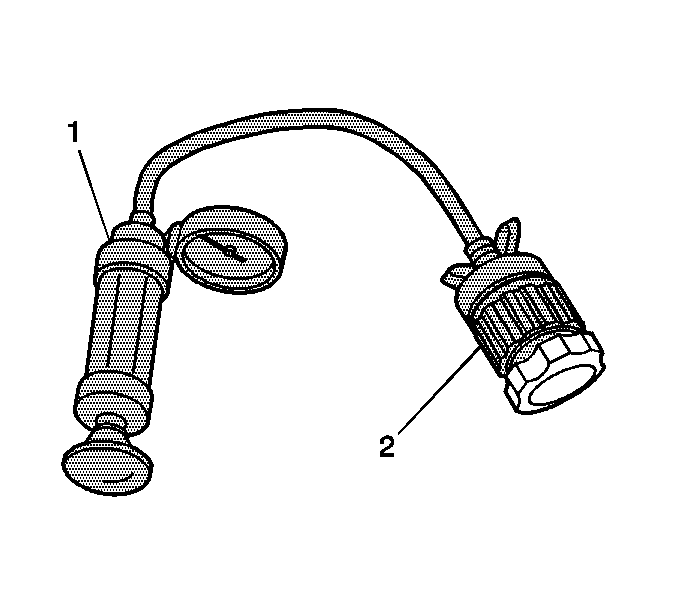 Pressure cap testing tool J 42401 with cooling system adapter